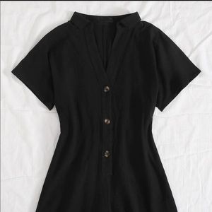 Shein button front romper without belt
